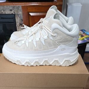 UGG Tan and White Chunky Sneakers